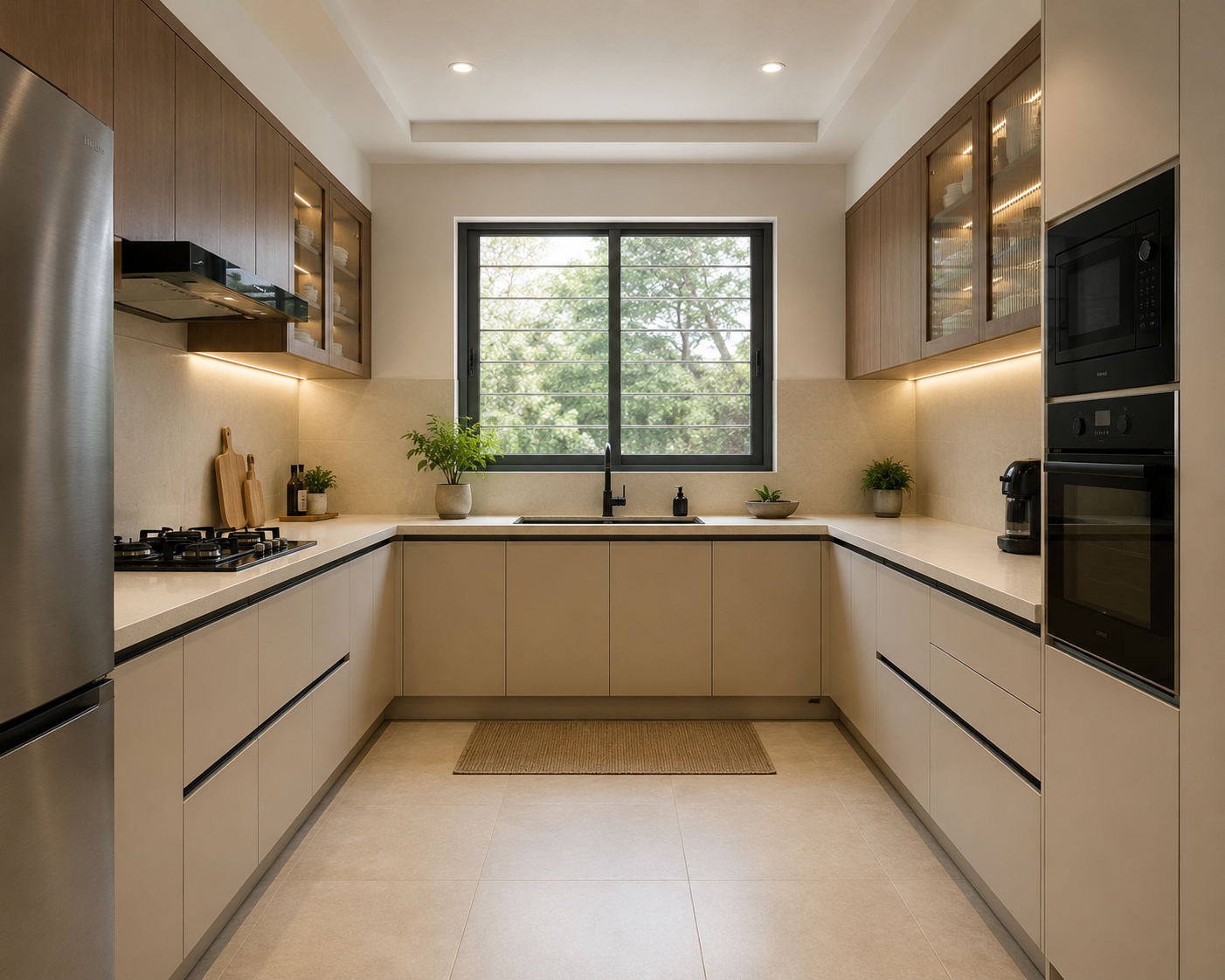 U Shaped Kitchen