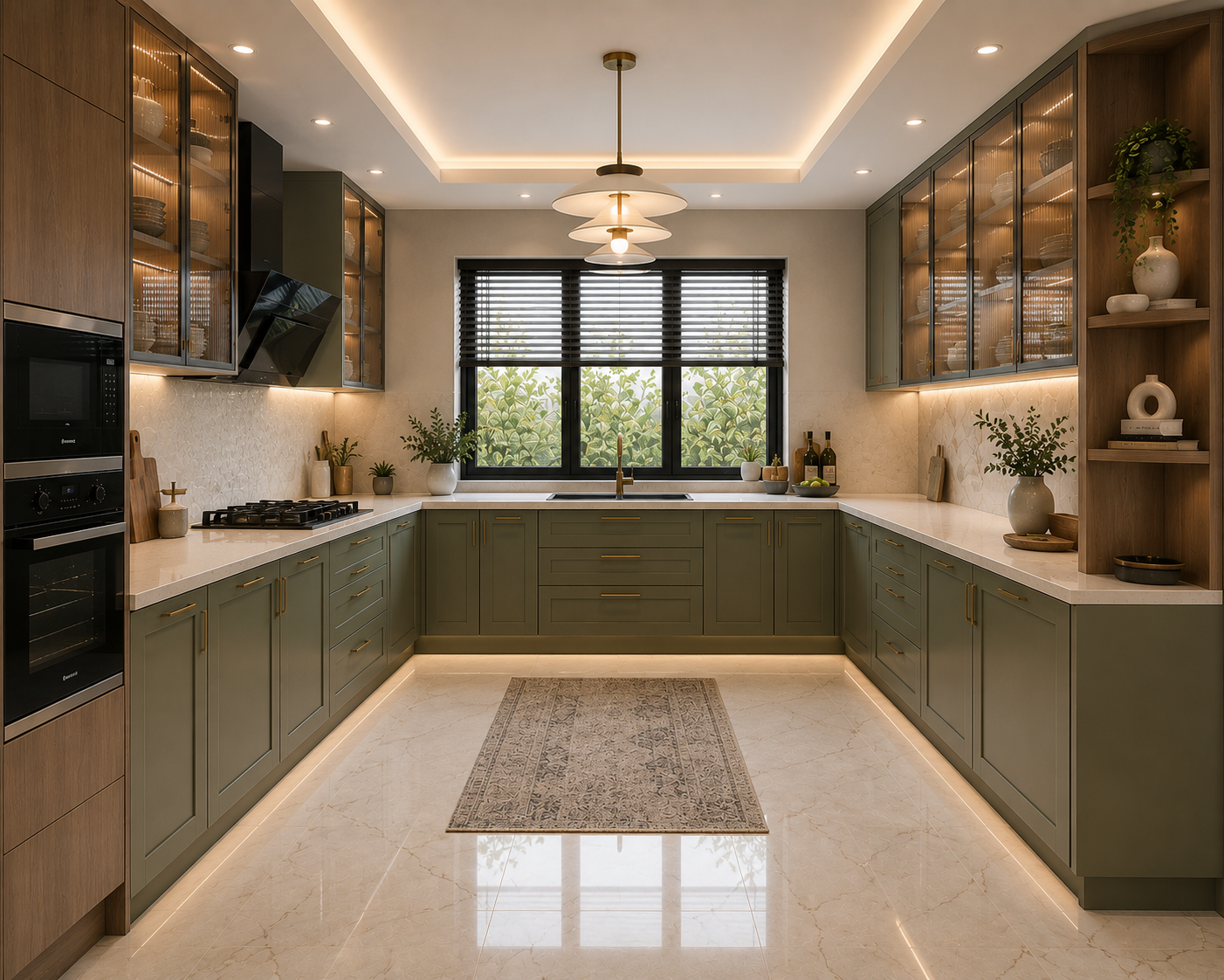 U Shaped Kitchen Gallery